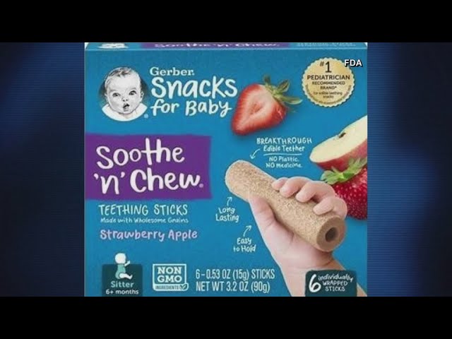 Recall: Gerber Soothe 'N' Chew Teething Sticks