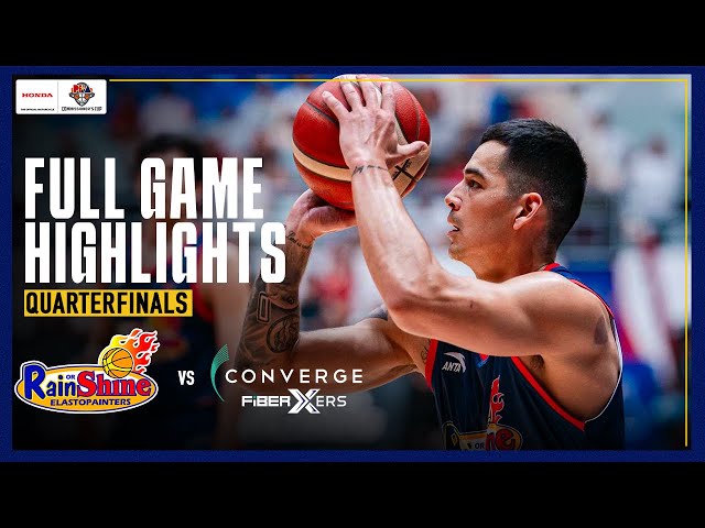 RAIN OR SHINE vs. CONVERGE QF GAME 3 | FULL GAME HIGHLIGHTS | PBA SEASON 49 COMMISSIONERS CUP |FEB 9