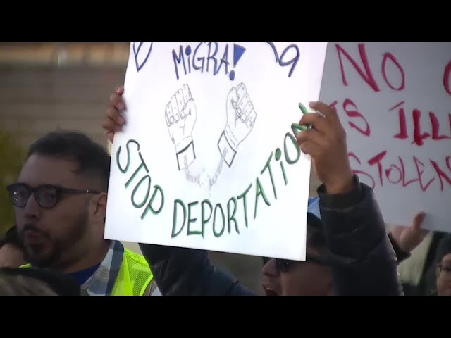 Las Vegas demonstrators rally against Trump's latest immigration-related executive orders