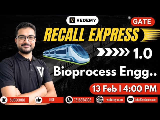 GATE Recall Express | Bioprocess Engineering | GATE BT | Sounak Sinhababu | Complete Recalling |