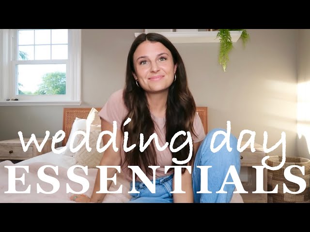 WEDDING PLANNING | what you shouldn't forget to pack on your wedding day ♡