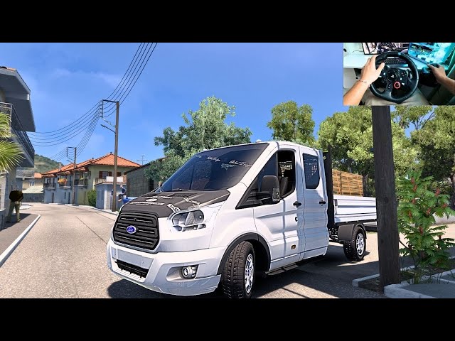 Ford Transit Greece DLC Map ETS 2 | G29 Steering Wheel Gameplay