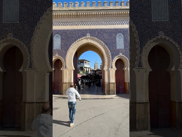 Blue Gate (Fes 🇲🇦) #shorts #travel #travelvlog #africa #history #tourism #fes #morocco