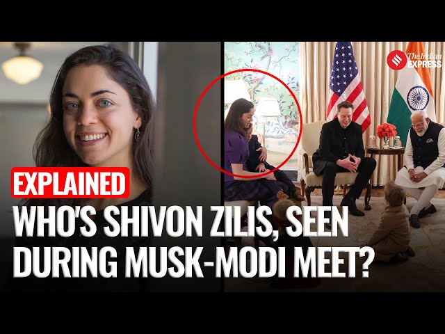 Elon Musk, Partner Shivon Zilis, and Kids Meet PM Modi in Washington