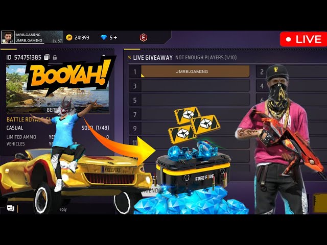 FREE FIRE LIVE CUSTOM ROOM GIVEAWAY FF TEAM CODE GIVEAWAY |#freefirelive #giveaway #gyangaming