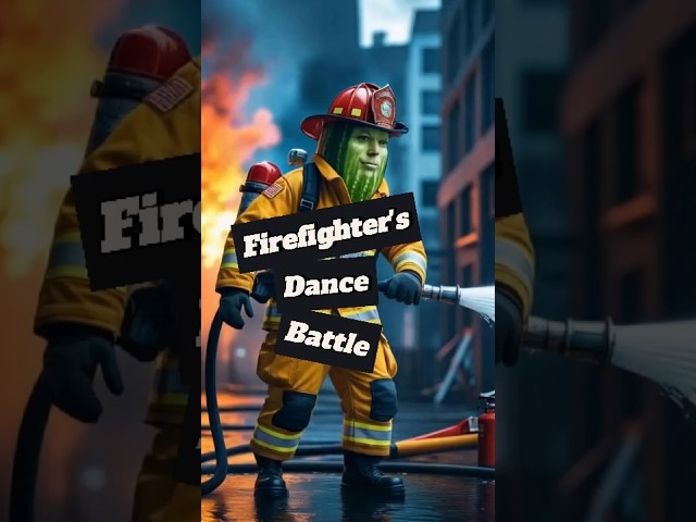 Vegetable as Firefighters: Dance Battle 🔥🥦🥕