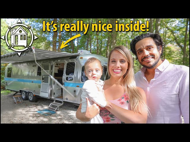 Luxury AIRSTREAM tour w/ Family that lives in it full time!