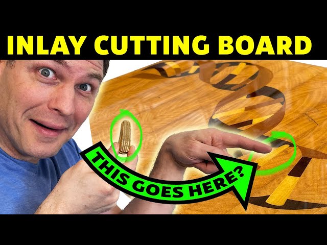 End Grain Cutting Board with DNA Inlay (& Cringeworthy Mistake SECRET Fixes) #endgraincuttingboard