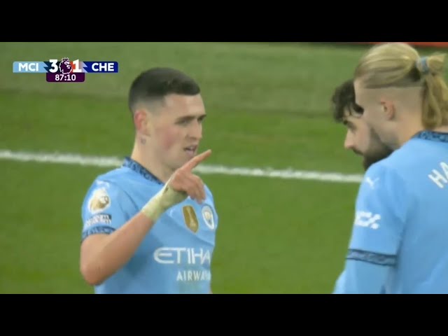 Phil Foden Goal | Manchester City vs Chelsea 3-1 Highlights | Premier League 25