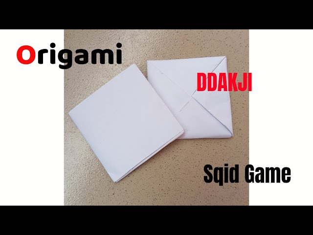 How to make an Origami Ddakji Squid Game with A4 Paper