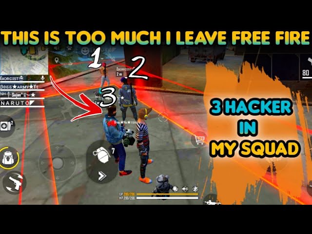 #Free Fire 3 Ultra Hackers Come In My Squad Randomly Clash Squad Ranked Match [Hindi]-