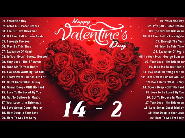 Best Valentine's Day Love Songs 2025💖 Jim Brickman, David Pomeranz, Celine Dion, Martina Mcbride