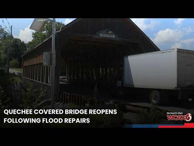 Quechee covered bridge reopens following flood repairs