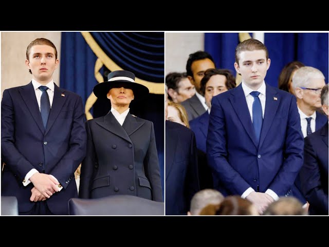 Parents Exclusive | Barron Trump, 18, towers over parents Donald and Melania at inauguration