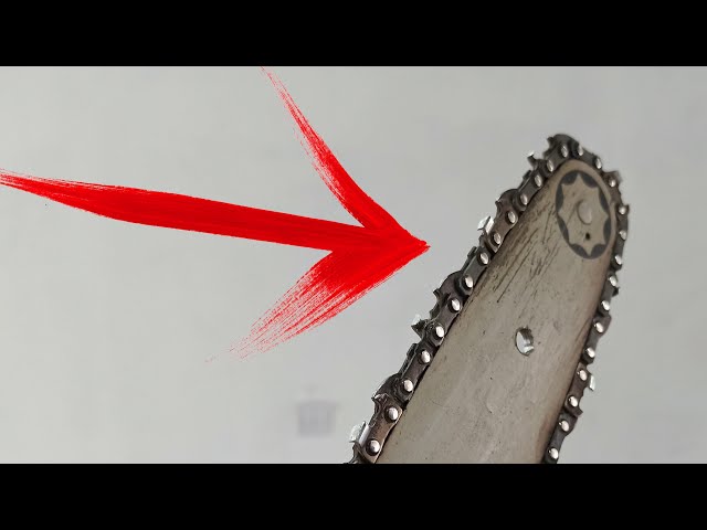 How to sharpen a chainsaw in 10 seconds ?! The easiest way !!!