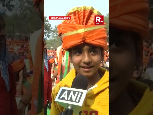 Delhi Elections 2025: Child Steals The Show At PM Modi’s Rally In RK Puram