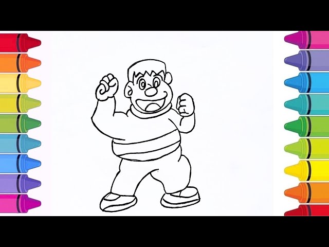 How to Draw a Giant 'Doraemon'– Step by Step Tutorial