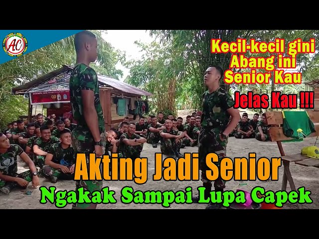 Kocak !!! Video Lucu Prajurit TNI Akting Jadi Senior