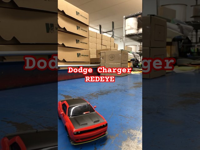 Kyosho mini Z awd dodge charger red eye sliding and drifting around at work!