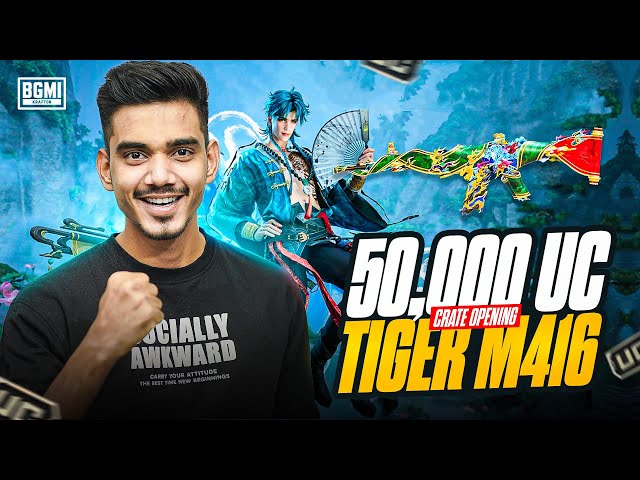 50,000 UC TIGER M416 CRATE OPENING | BGMI HIGHLIGHT | UZU GAMER