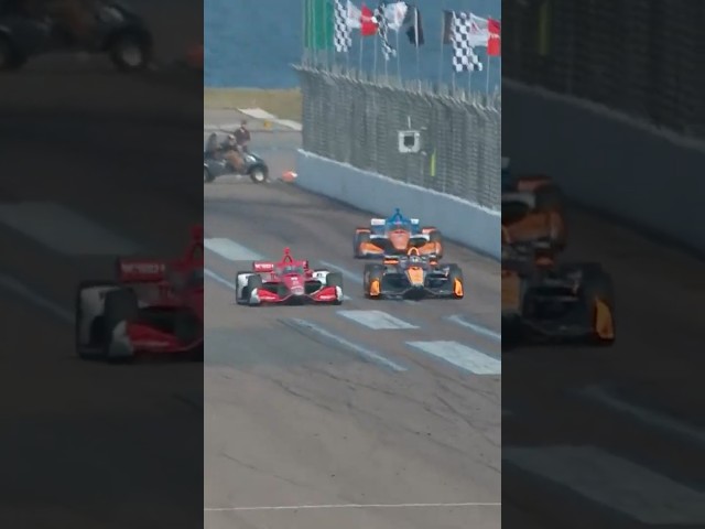 Remembering when Marcus Ericsson made the winning pass at St. Pete in 2023 ☀️ #indycar #racing