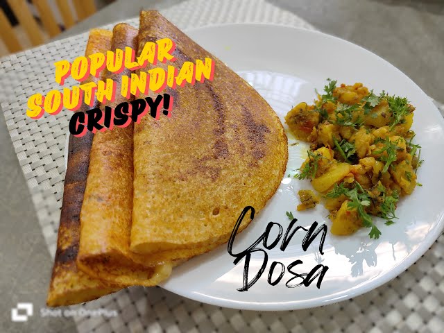 Corn Rava Dosa Recipe | Popular South Indian Dosa | Crispy and Tasty |