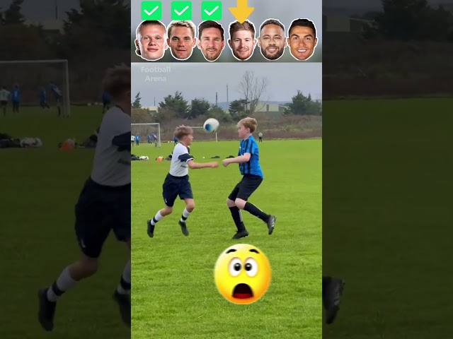 Haaland JR VS Neuer JR VS Messi JR VS De Bruyne JR VS Neymar JR VS Ronaldo JR Kids Skills Challenge