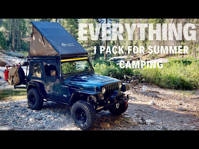 Camping Gear Essentials I Must Have For Off-roading In My 2 Door Jeep Wrangler Tj