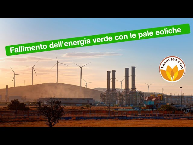 Fallimento dell'energia verde con le pale eoliche