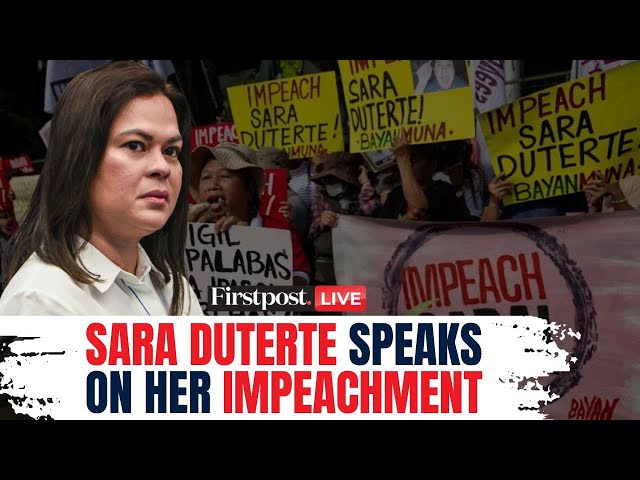 Sara Duterte Latest News LIVE: Philippines VP Sara Duterte Says 'Ready to Fight Impeachment' |N18G