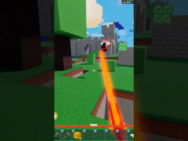 Comet Fails 2 Block Jump as a Giant in Bedwars #roblox