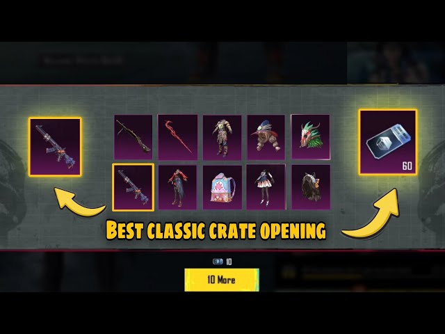 😱Best classic crate opening in bgmi ||🔥 New Akm crate opening in pubg