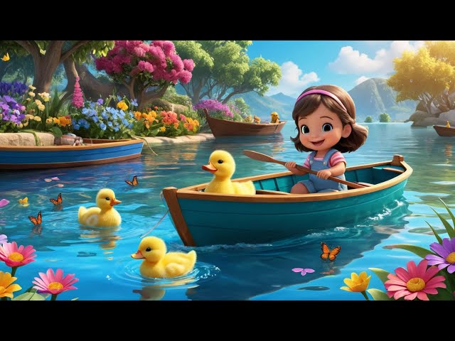 Row Row Row Your Boat | Fun Action Song for Kids | Nursery Rhymes & Kids Songs