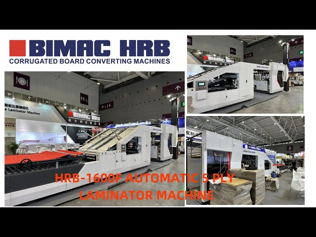 HRB 1600F AUTOMATIC 5 PLY FLUTE LAMINATOR MACHINE,CORRUGATED MACHINE,LAMINATING MACHINE,BOX MACHINE.