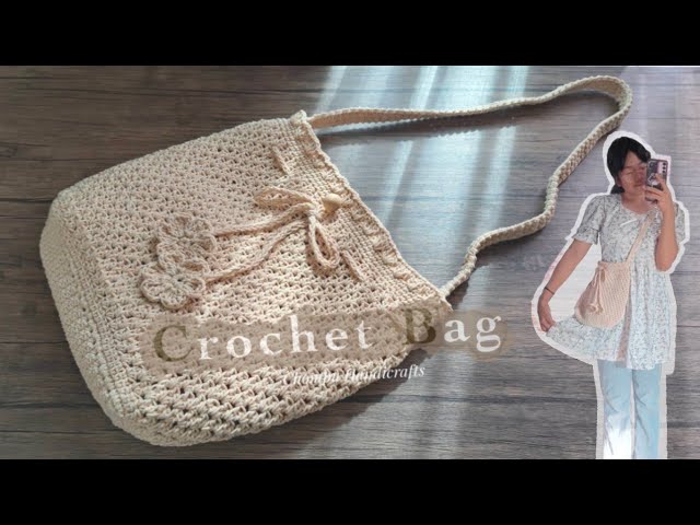 DIY Crochet Bag Tutorial | Crochet Crossbody  Bag Tutorial | Beginner friendly!