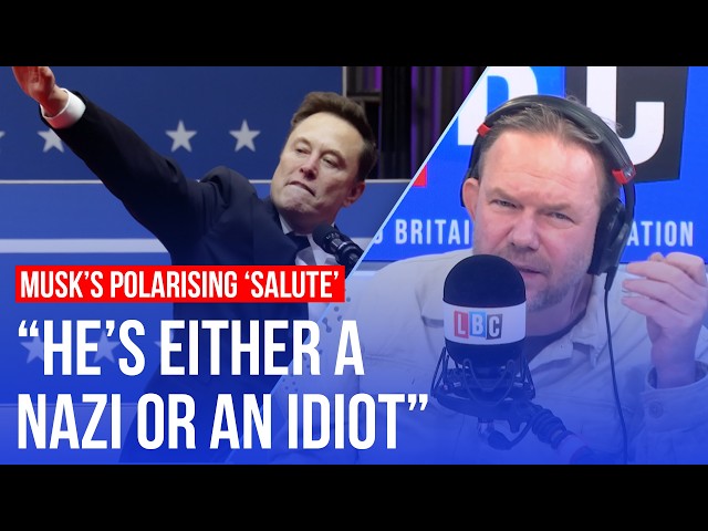 James O'Brien reacts to Elon Musk's salute