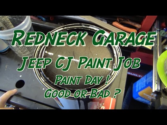 Jeep CJ Painting - Paint Day !! - Paint The Pig - Here We Go !