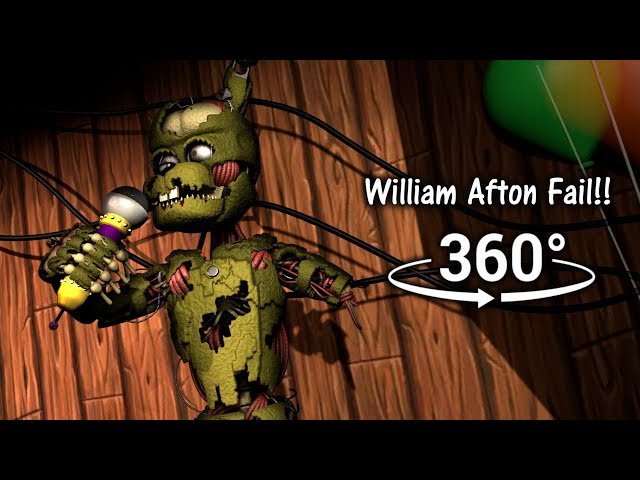 360°| William Afton Fail!! - FNAF6/FFPS [SFM] (VR Compatible)