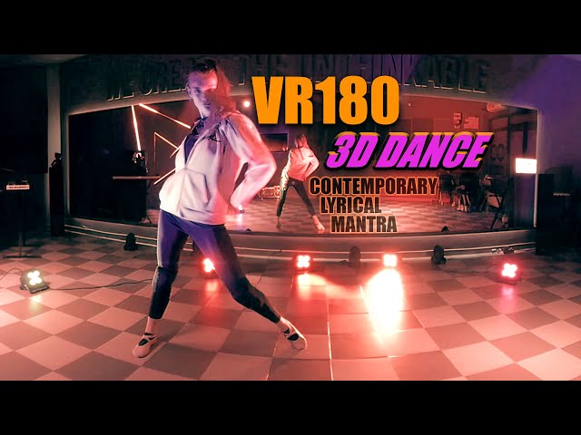 VR180 3D Dance | Contemporary Girl Solo Showcase | Dance Studio | Yoga Song | Trap Shiva Mantra | 4K