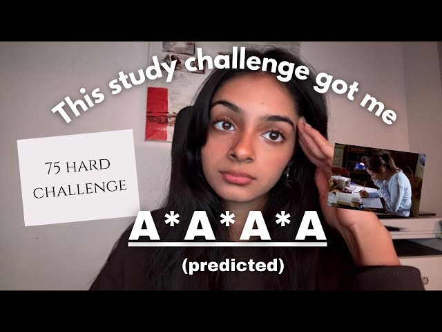 The study challenge that got me 3 A*s : 75 HARD 😬📚