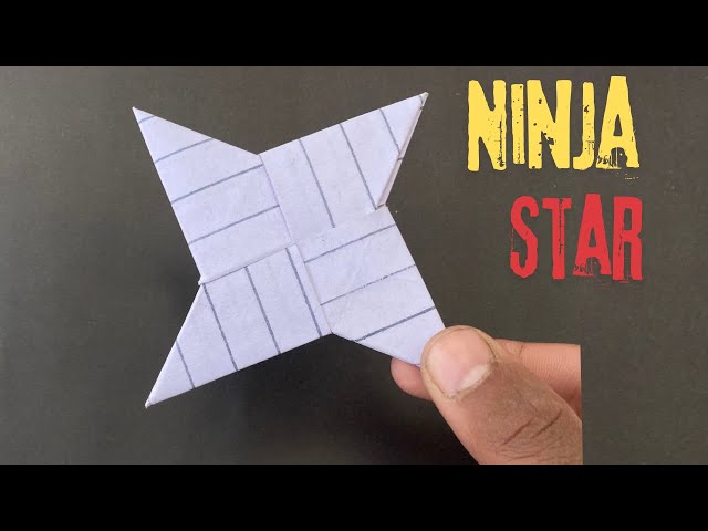 How to make paper ninja star | ninja star easy tutorial | paper se ninja star keise Banai