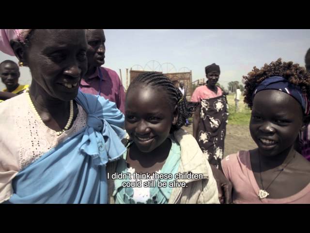 Tears of joy as children reunited with their parents in South Sudan