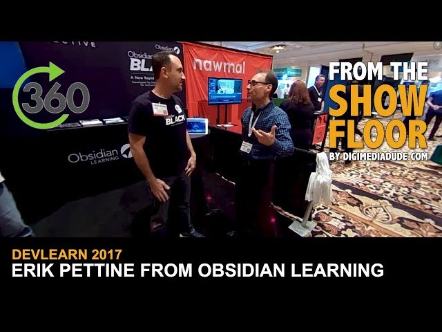 Interview with Erik Pettine About Obsidian Black Authoring Tool @ DevLearn 2017