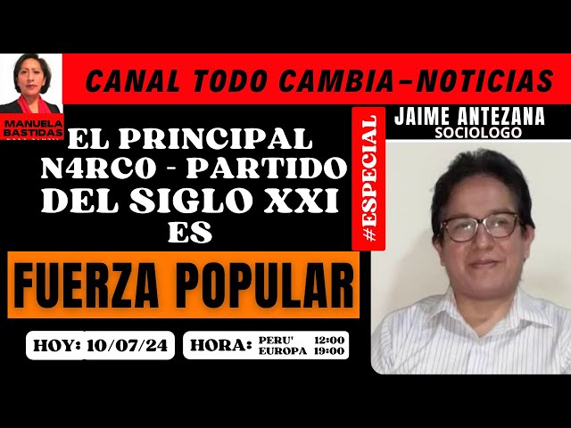 EL PRINCIPAL N4RC0 - PARTIDO DEL SIGLO XXI/ ES: FUERZA POPULAR/ INVITADO JAIME ANTEZANA/ #loúltimo