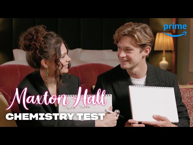 Harriet Herbig-Matten and Damian Hardung Do a Chemistry Test | Maxton Hall | Prime Video