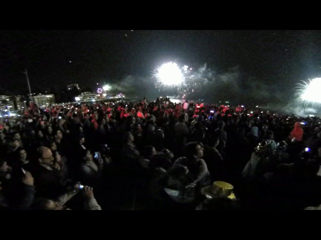 VIDEO 360º AÑO NUEVO DESDE VIÑA DEL MAR, FUEGOS ARTIFICIALES 2017 #AÑONUEVO