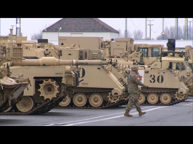 30 years after Cold War, U.S. military rolls into eastern Europe