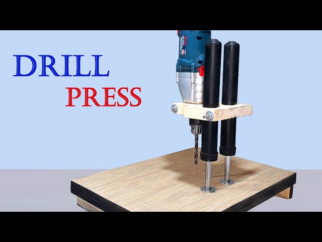 homemade woodworking tool ideas - make a drill press - how to make drill stand