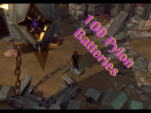 Runescape - Adding 100 Pylon Batteries