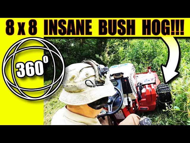 Insane Bush Hog Mows Treacherous Terrain!!!